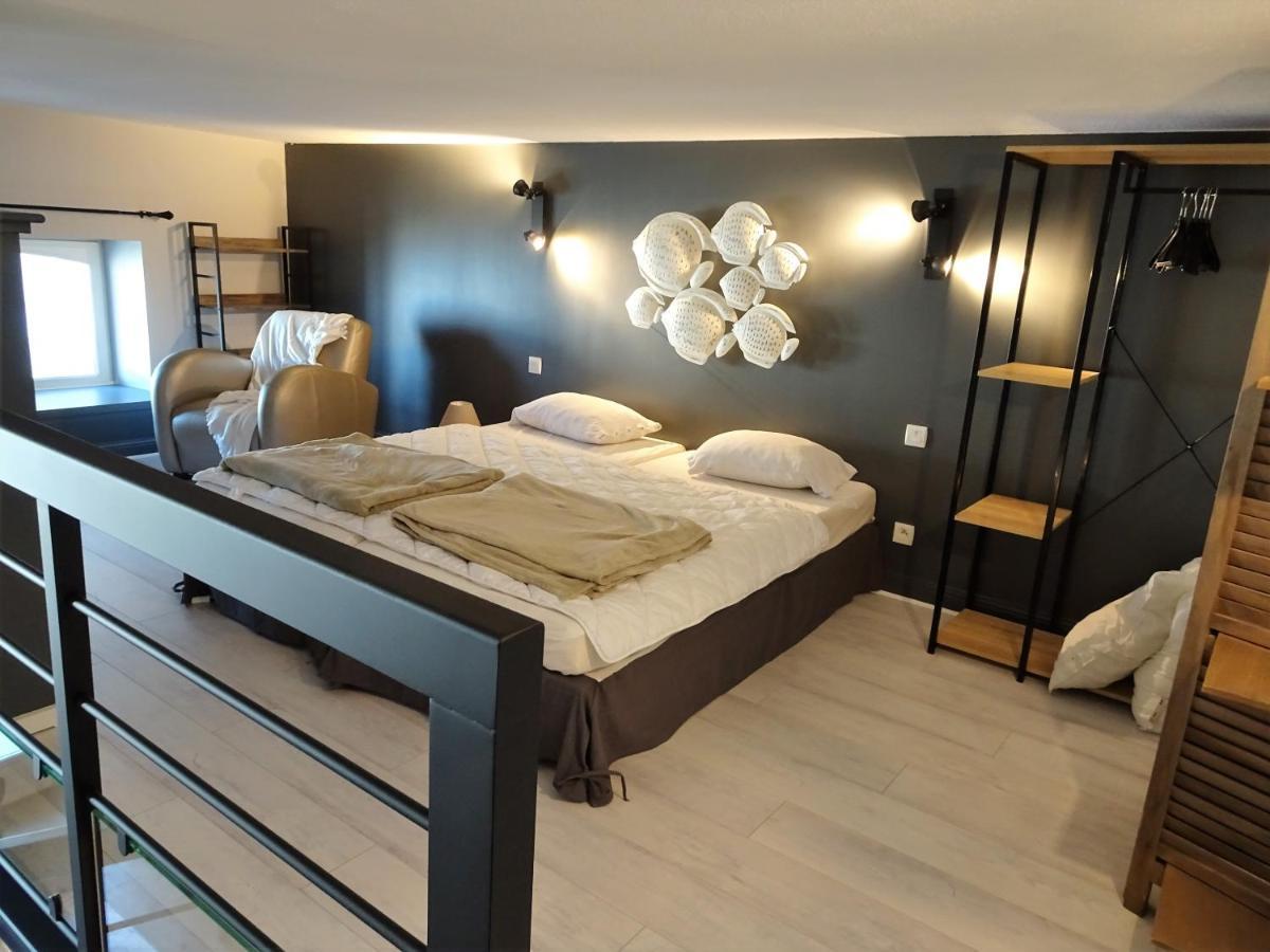 Charmant Studio En Duplex Esprit Loft Avec Balcon Vue Mer, Et Piscine Exterieure Le Croisic Exterior photo